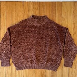 Misha and Puff Chestnut Popcorn Pullover Sweater XS 2020